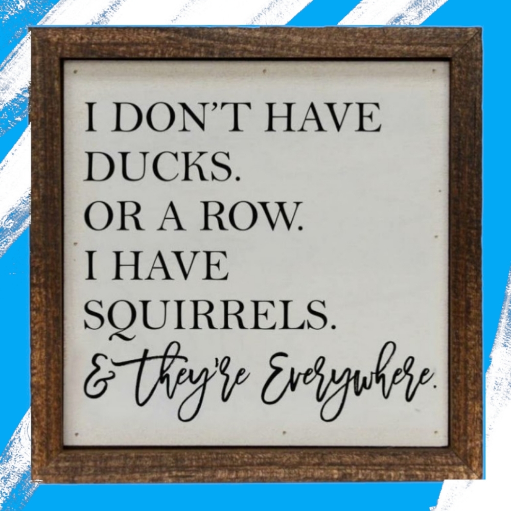 Rustic Wood Frame Fun Quote Home Wall Decor